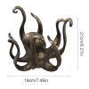 1pc Coffee Table Rack; Tea Cup Holder; Vintage Octopus Resin Holder; Desktop Decor Statue