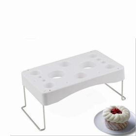 Cake Pastry Bag Holder Tray Stand Icing Bag Rack Cake Decoration Tool Baking Organizer