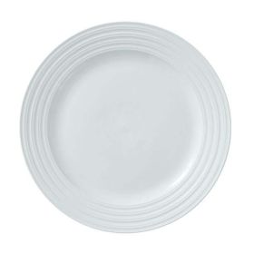 Better Homes & Gardens Anniston Porcelain Round-Shaped Dinner Plate, white, ceramic plate