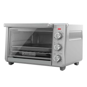 BLACK+DECKER 6-Slice Crisp 'N Bake Air Fry Toaster Oven, TO3217SS