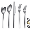 ReaNea 20 Piece Matte Silverware Set Stainless Steel Cutlery Flatware Set Service for 4