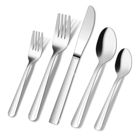 ENLOY 20 Piece Silverware Set, Stainless Steel Flatware Set, Service for 4