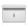 FCH Double Door Side Cabinet With Partition White