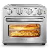 Chef Air Fryer Toaster Oven Combo;  4 Slice Toaster Convection Air Fryer Oven Warm;  Broil;  Toast;  Bake;  Air Fry;  Oil-Free;  16QT