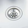 Kitchen Sink with Double Basins Silver 31.5"x23.6"x6.1" Stainless Steel