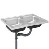 Kitchen Sink with Double Basins Silver 31.5"x23.6"x6.1" Stainless Steel