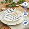 Walchoice 30-Piece Silverware Set, Stainless Steel Flatware Cutlery Set Service for 4, Metal Eating Utensil for Home Restaurant, Include Knife Fork Sp