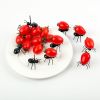 6pcs Plastic Ant Food Picks; Animal Fruit Toothpicks; Dessert Forks; Bento Home Decoration Accessories; Party Supplies