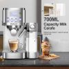 Geek Chef Espresso and Cappuccino Machine with Automatic Milk Frother,20Bar Espresso Maker for Home, for Cappuccino or Latte,with ESE POD filter, Stai