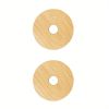 2/4pcs Bamboo Jar Lids With Straw Hole; Reusable Bamboo Jar Lids; Leak Proof Glass Canning Drinking Storage Jars; Canning Lids With Silicone Ring For