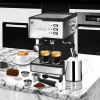 Geek Chef Espresso Machine - 20 Bar Pump Coffee Maker with Milk Frother