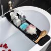 Retractable Bathtub Tray Shelf Adjustable Bathtub Storage Rack Tub Wine Cup Towel Storage Shelf Kitchen Sink Drain Holder