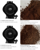 Electric coffee grinder commercial espresso grinding for bean bin capacity of 1000g 1000W