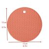 1pc/4pcs Random Honeycomb Shaped Mat; 6.7inch; Non-slip Dining Table Mat; Insulated Kitchen Mat