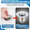 1pc Drain Stopper Pop-Up Bounce Core Basin Drain Filter Valve Hair Catcher Shower Sink Strainer Bath Stopper Bathroom Drain Cover