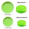 4Pcs Colored Plastic Mason Jar Lids Fits Ball; Kerr & More; Leak-Proof Storage Caps For Mason; Canning Jars