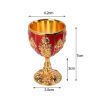 30/40ML Aluminum Alloy Wine Glasses Retro Dinnerware Goblet Vintage European Style Spirit Vodka Champagne Glasses Bar Home Decor