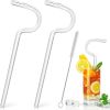 Anti Wrinkle Straw - Glass Anti-wrinkle Drinking Straws, Clear Reusable Straws With Cleaning Brush - Eco-Friendly Alternative To Plastic - Cleaning Br